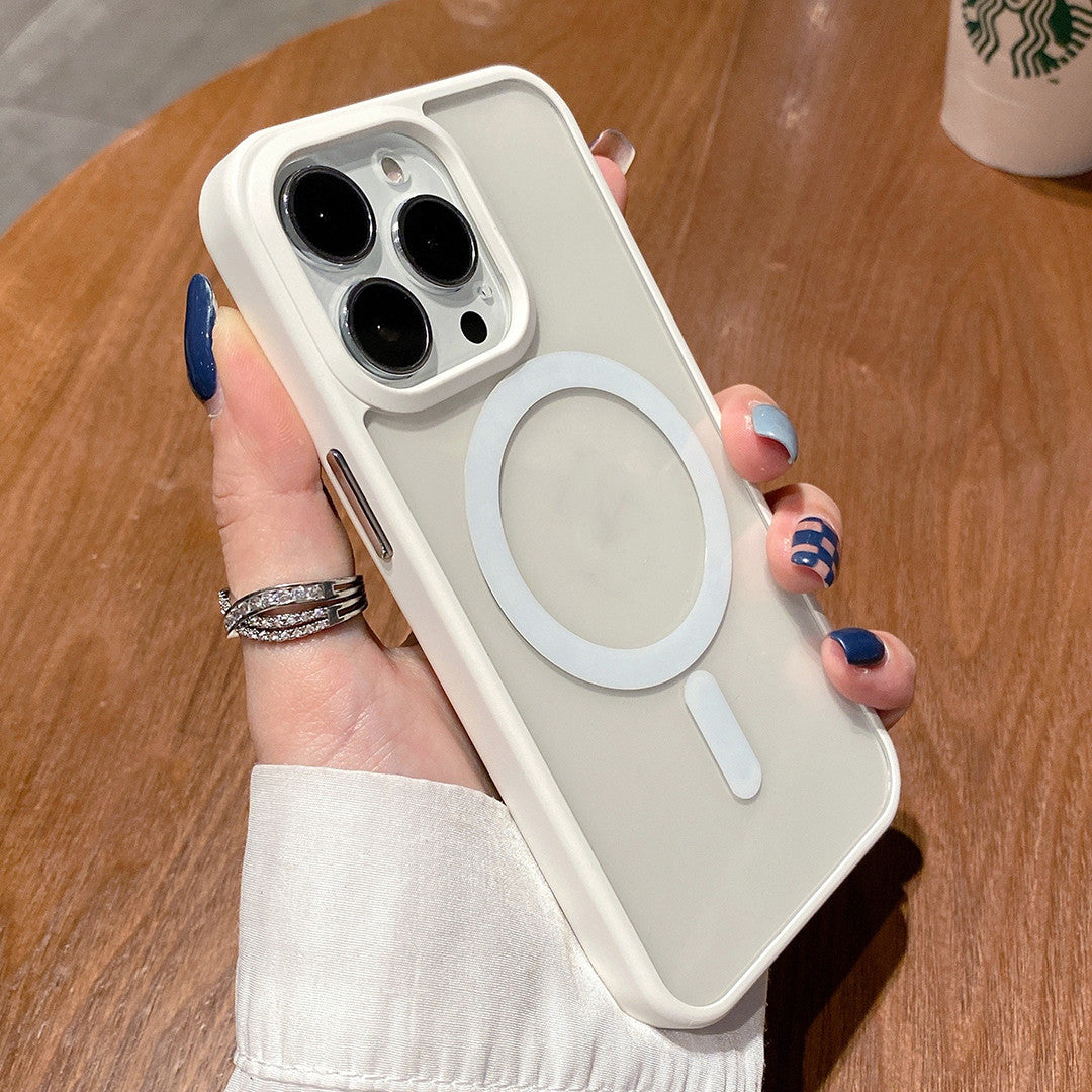 Transparent MagSafe Magnetic Cover for iPhone