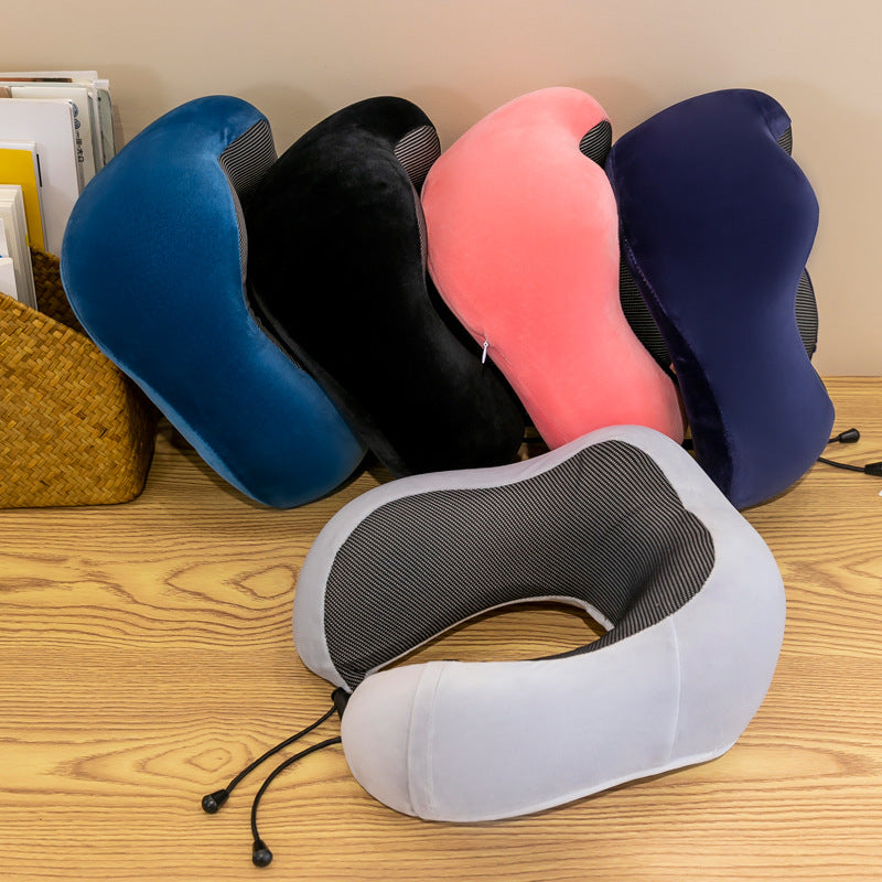 Memory Foam Travel Neck Pillow Set