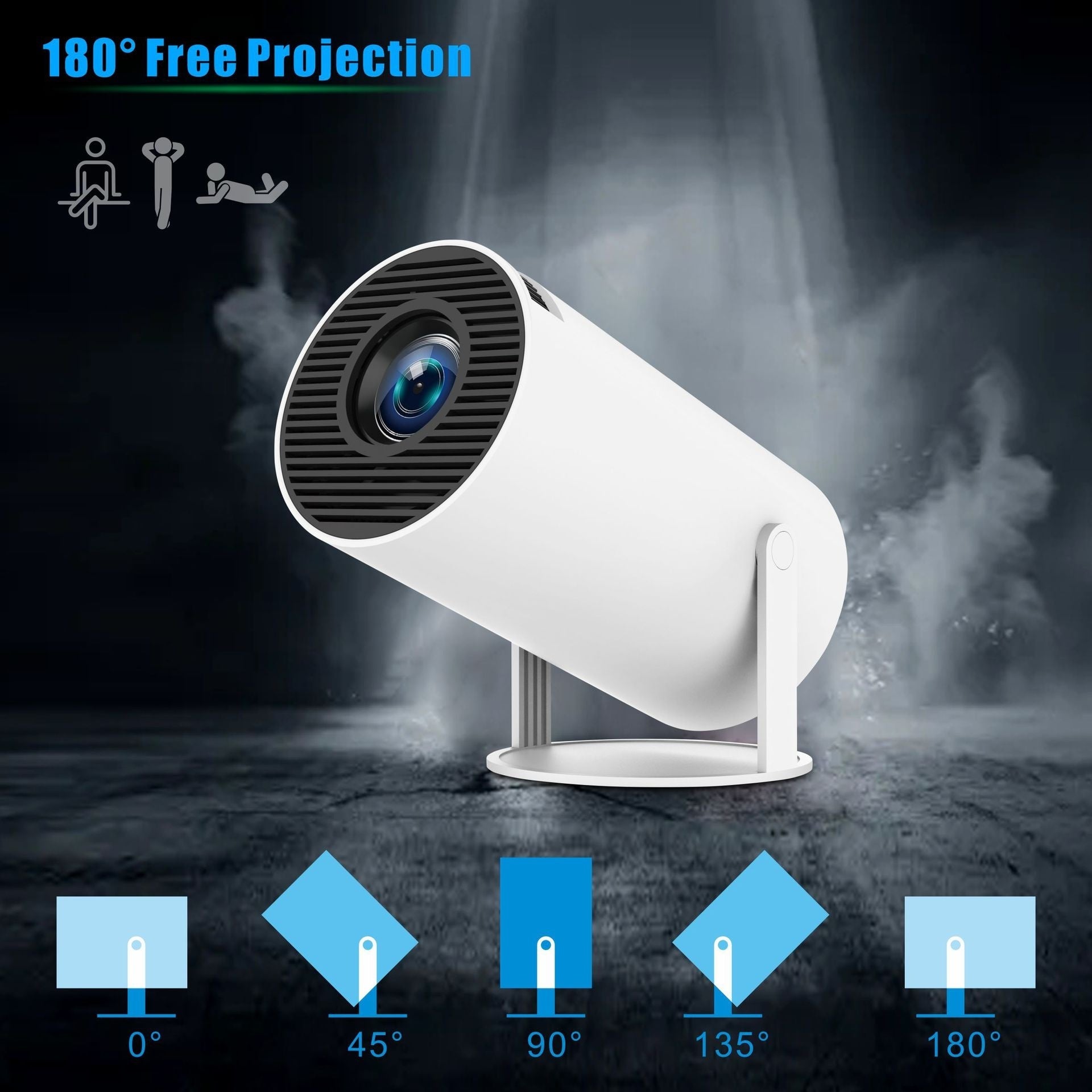 HY300 Pro Portable Projector – Home Theatre Entertainment