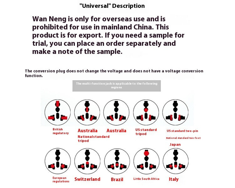 Universal Travel Power Adapter