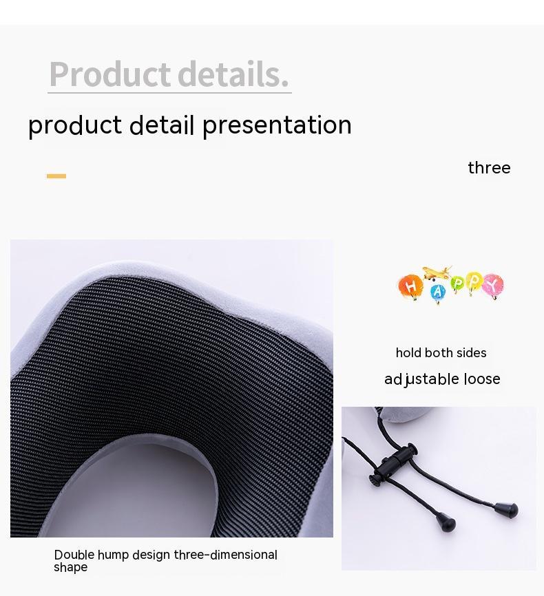 Memory Foam Travel Neck Pillow Set