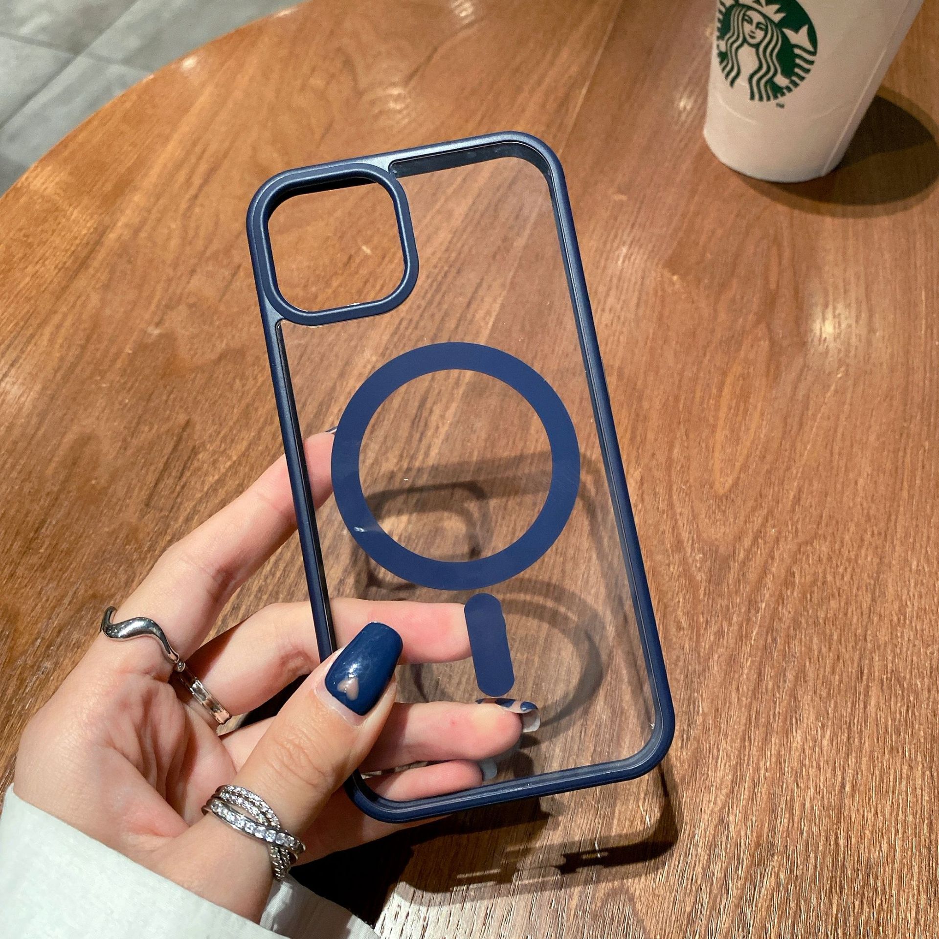 Transparent MagSafe Magnetic Cover for iPhone