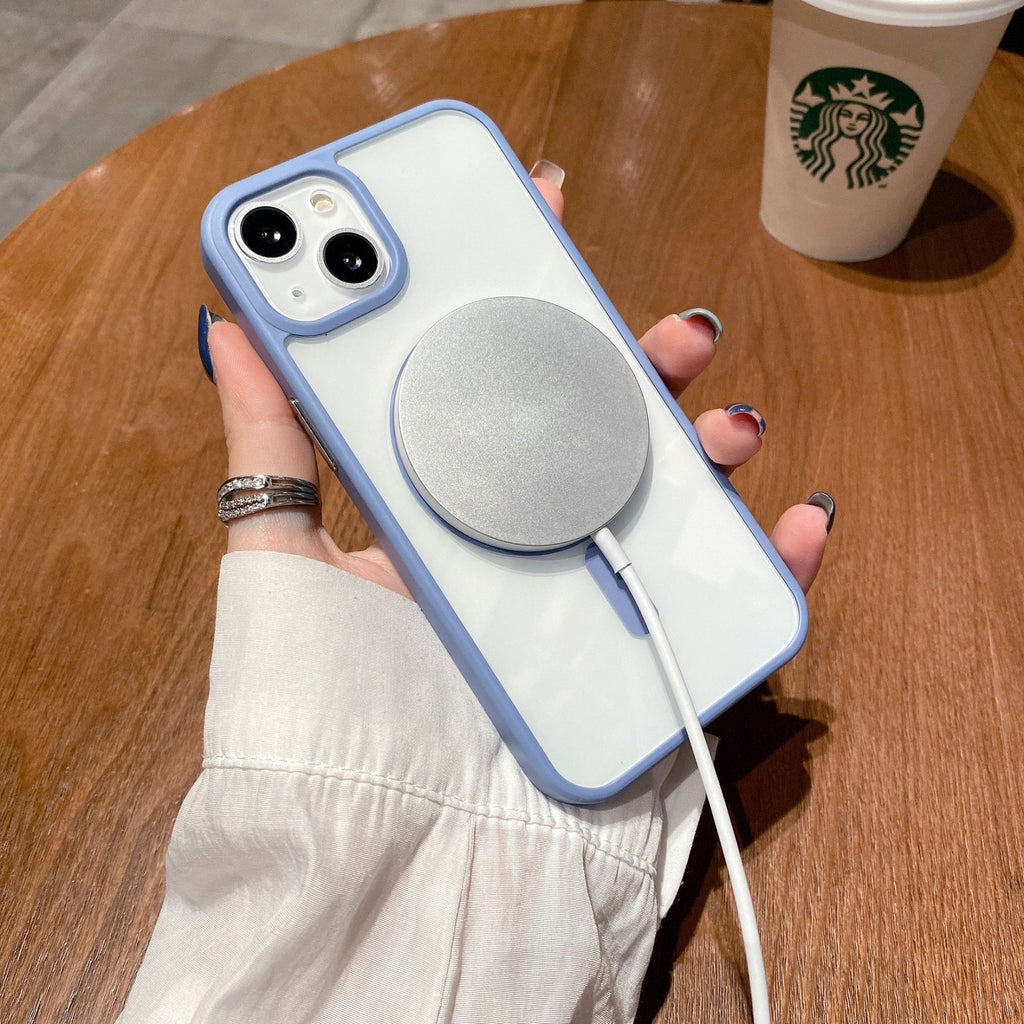 Transparent MagSafe Magnetic Cover for iPhone