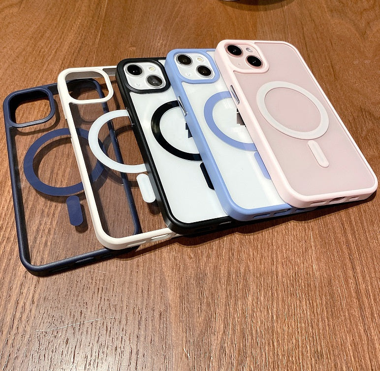 Transparent MagSafe Magnetic Cover for iPhone